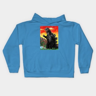 Monster Island Sunset Kids Hoodie